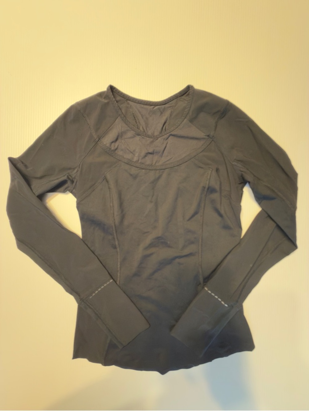 lululemon athletica Charcoal Long Sleeve Performance Top